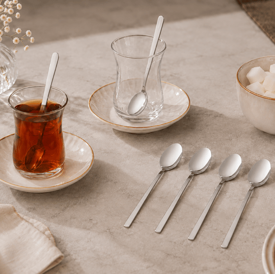 Krc Flame 6lı Çay Kaşığı Platin