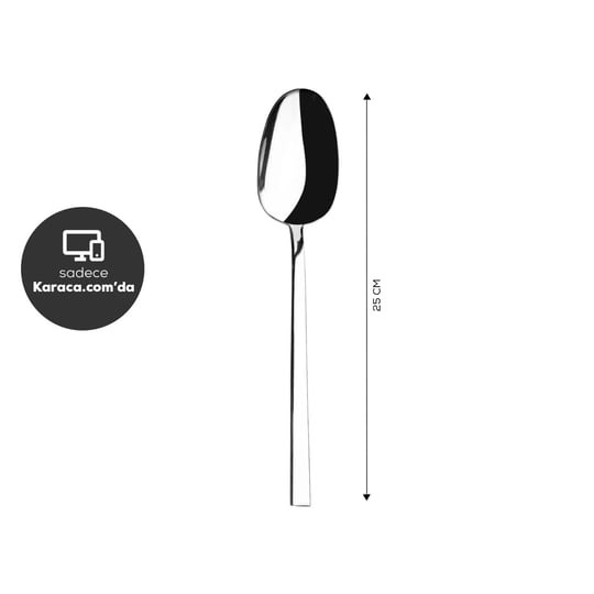 Krc Karaca Flame Servis Kaşığı 25 cm