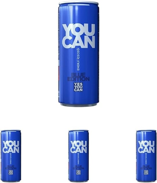 Kristal You Can Mavi Enerji İçeceği 500 ml 4lü paket
