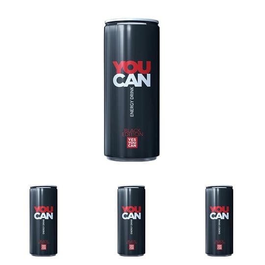 Kristal You Can Siyah Enerji İçeceği 500 ml 4lü paket