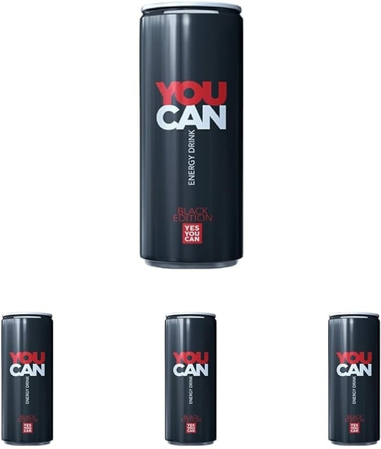 Kristal You Can Siyah Enerji İçeceği 500 ml 4lü paket