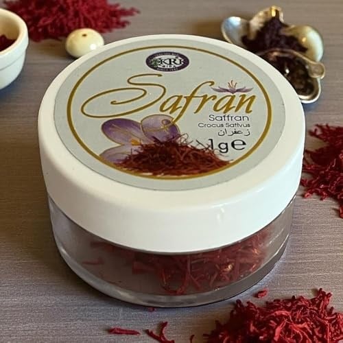 KRK Premium Safran – 1 Gram | Birinci Kalite Doğal Safran İplikleri | Safran Çayı, Tatlı ve Yemekler İçin | Safran Baharat & Saffron Threads