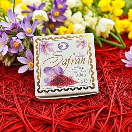 KRK Premium Safran – 1 Gram | Birinci Kalite Doğal Safran İplikleri | Safran Çayı, Tatlı ve Yemekler İçin | Safran Baharat & Saffron Threads