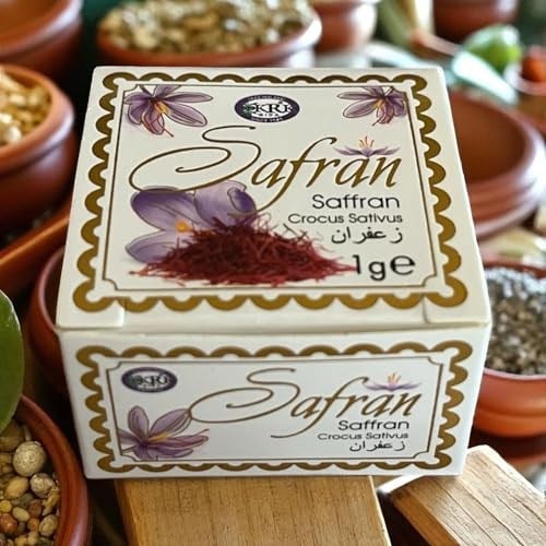 KRK Premium Safran – 1 Gram | Birinci Kalite Doğal Safran İplikleri | Safran Çayı, Tatlı ve Yemekler İçin | Safran Baharat & Saffron Threads