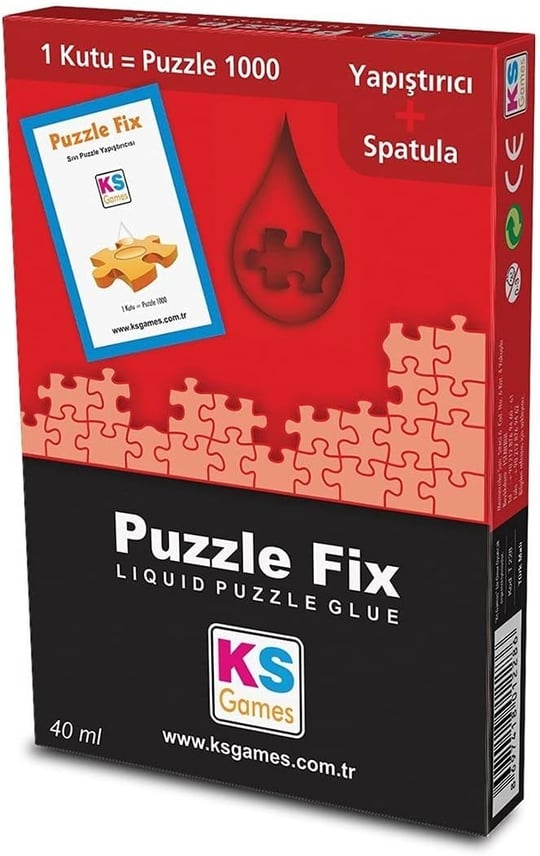 Ks Puzzle Yapıştırıcısı 1000 Parçalık 40 ml. Renkli 6+