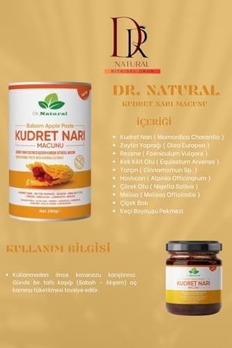 Kudret Narı Macunu Bal Keçiboynuzu Bitki Karışımlı Bitter Melon Macun 240 Gr