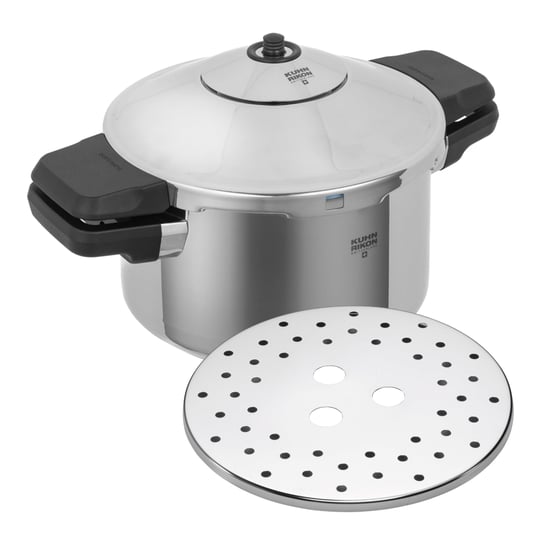 KUHN RIKON 3016 Düdüklü Tencere/Düdüklü Tencere DUROMATIC Inox Yan Sap Modeli, İndüksiyon, Paslanmaz Çelik, Gümüş, 4 Litre/24 cm