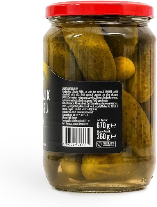 Kühne Türk Tipi Salatalık Turşusu 670 gr