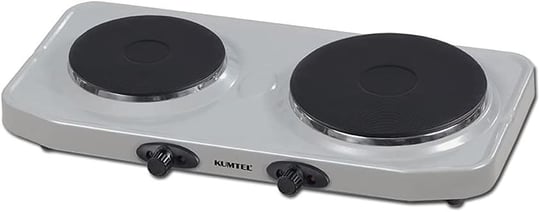 Kumtel LX-7021 Hotplate İkili Elektrikli Ocak, Ev Tipi, Demir, 2500W