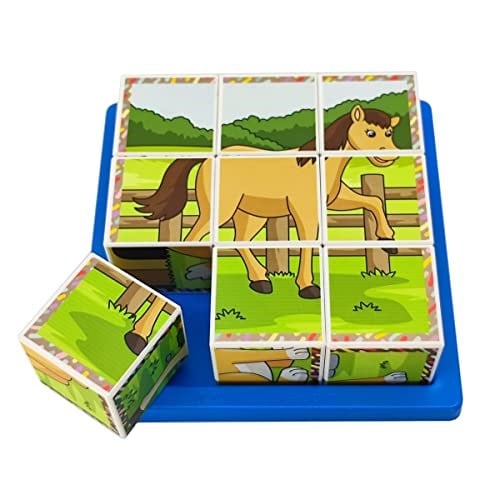 KÜPSS Çiftlik Hayvanları 3D Puzzle - 9 Küp 6 Yapboz
