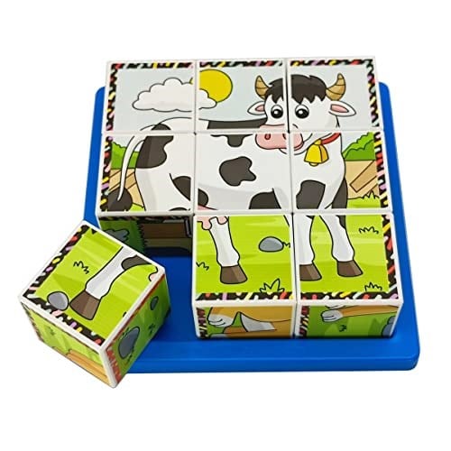 KÜPSS Çiftlik Hayvanları 3D Puzzle - 9 Küp 6 Yapboz
