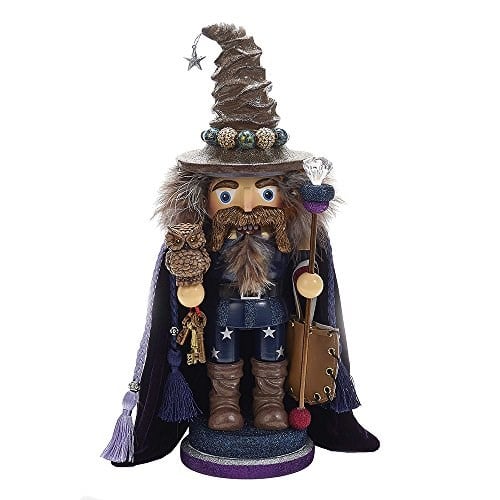 Kurt Adler 38cm Hollywood Wizard Nutcracker with Owl
