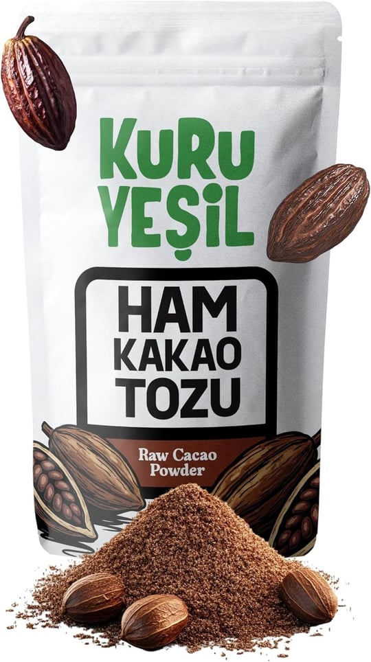 Kuru Yeşil Ham Kakao - Ham Kakao Tozu - Kakao Tozu - Naturel Kakao Tozu - Raw Cacao - 150 gr