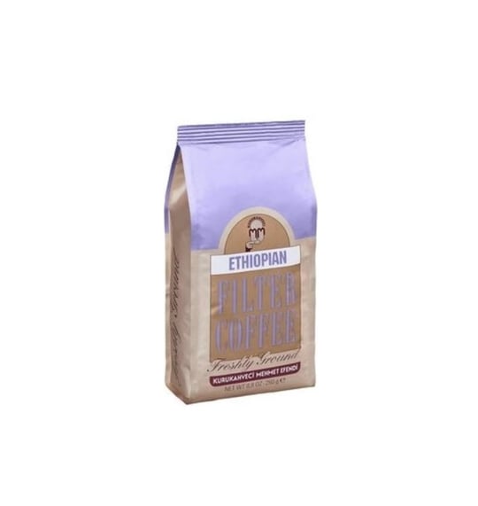 Kurukahveci Mehmet Efendi Ethiopian 250 gr Folyo Ambalaj x 12 Adet - Seçenekler: Tekli (2 paketi), 10 x 10 x 20 cm...
