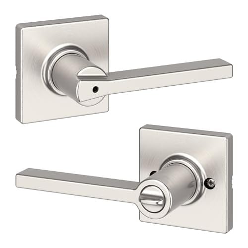 Kwikset Casey Gizlilik Kapı Kolu Yatak Odası/Banyo Kapısı için Saten Nikel