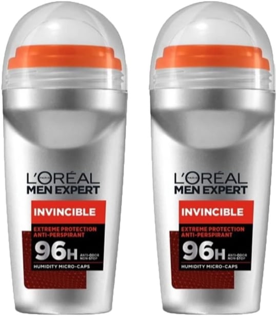 L’Oréal Paris 2li Men Expert Invincible Anti Perspirant Roll On (2 x 50 ml)