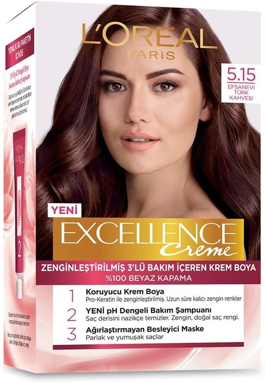 L’Oréal Paris Excellence Creme 5.15 Efsanevi Türk Kahvesi Saç Boyası