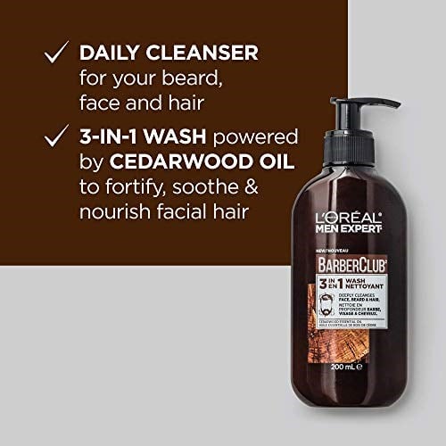 L’Oréal Paris MEN EXPERT BARBER CLUB 3IN1 WASH 200ML