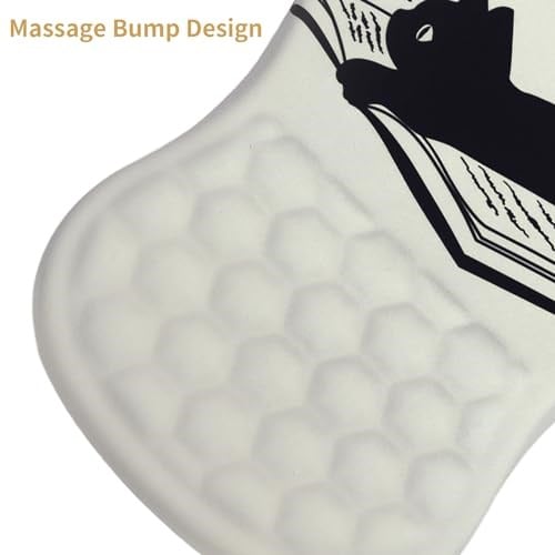 L-SPOUTTO Bilek Dayanaklı Mouse Pad, Ergonomik Mouse Pad Bilek Desteği, Dizüstü Bilgisayar için Rahat Bilgisayar Jeli Fare Altlığı, Masa Ofisi için Kaymaz PU Tabanlı Ağrı kesici Mousepad (12x8 inç,