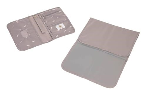 LÄSSIG Bebek Bezi Çantası Bebek Bezi Altlığı Yolculuk için/Changing Pouch Blocks Taupe