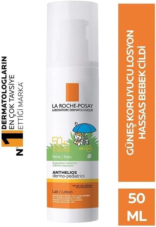 La Roche-Posay Anthelios Dermo Pediatrics Spf 50+ Bebekler İçin Güneş Koruyucu Losyon 50 Ml- Çocuklar İçin