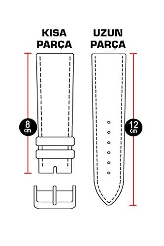 Lacivert Hakiki Deri Saat Kordonu Kayış 18-20-22-24-26mm