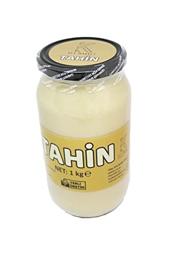 Laçoko 1 Kg Cam Kavanoz Tahin -%100 Doğal - Şekersiz- Katkısız - Veganlara Uygun - İnce Öğütülmüş Susam - Geleneksel Lezzet - Kahvaltı İçin İdeal - Pekmezle Karıştırılabilir - Demir Kaynağı