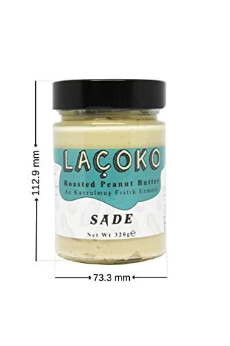 LAÇOKO 320 Gram Deneme Serisi Çifte Kavrulmuş Fıstık ve Az Kavrulmuş Fıstık Ezmesi