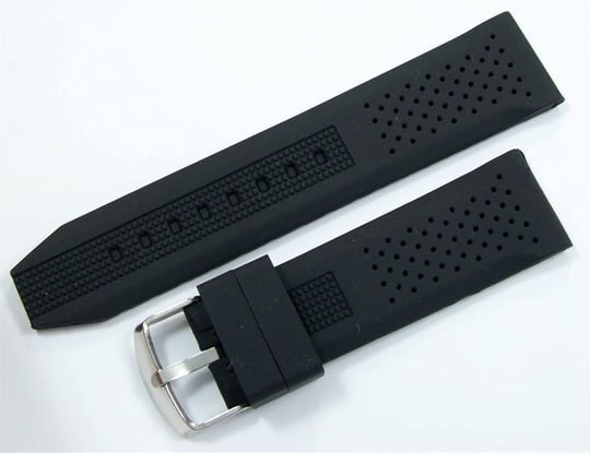 Lacost Model Silikon Saat Kordonu Siyah 20mm Slikon Kordon Kolçak