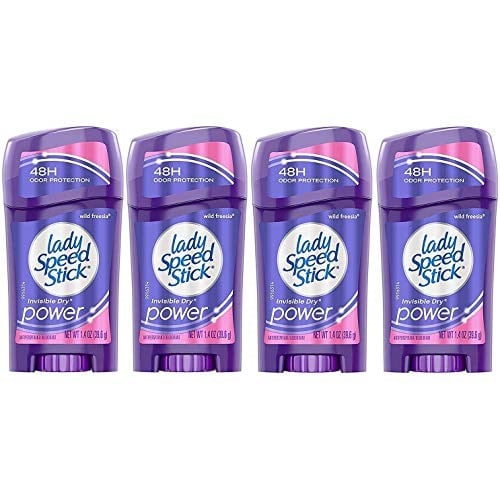 Lady Speed Stick Antiperspirant Deodorant Görünmez Kuru Yabani Frezya 1.5 oz (4lü Paket)