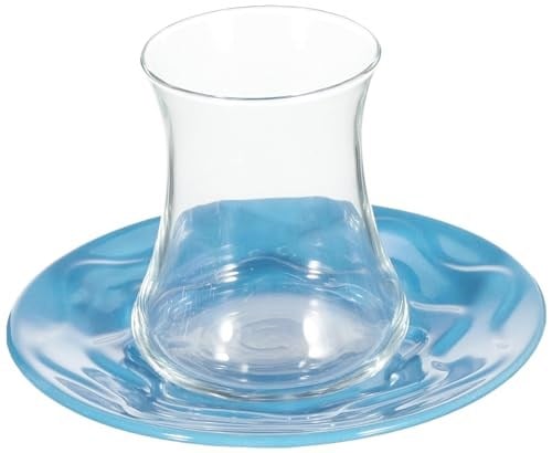 Lal Renkli Tabaklı 12li Çay Seti - Seçenekler: Küçük, 12 Stück (1er Pack), 12 adet (1li paket)...
