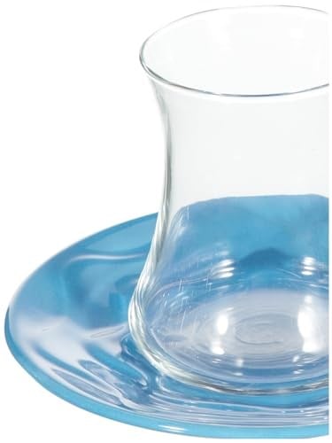 Lal Renkli Tabaklı 12li Çay Seti - Seçenekler: Küçük, 12 Stück (1er Pack), 12 adet (1li paket)...
