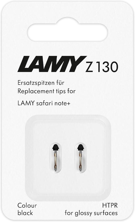 LAMY safari note+ Stylus Kalem yedek uçları siyah (2 adet) - değiştirilebilir Lamy Z130 uç - Apple Pencil alternatifi Lamy safari note+ için Stylus Kalem uçları