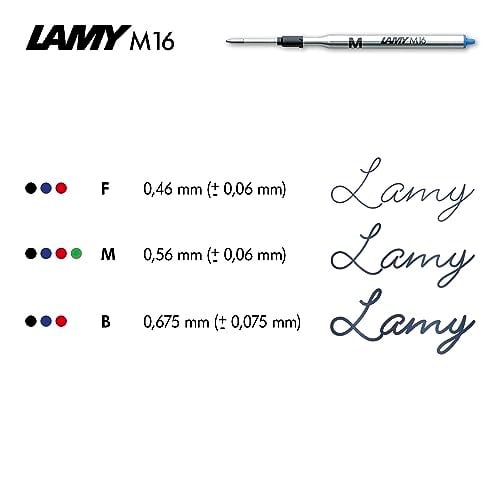 Lamy Tükenmez Kalem Refili Tekli Mavi (F) - Seçenekler: 1 x, B 太字, Strichbreite B, Strichbreite Breit, 1-Paket...