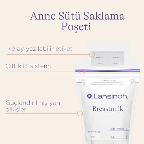 Lansinoh Anne Sütü Saklama Poşeti 50 adet - Seçenekler: 25 Adet, 50 Adet
