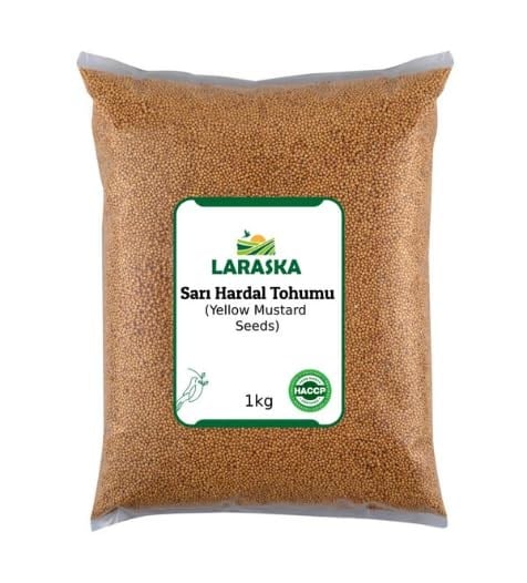 Laraska Sarı Hardal Tohumu 1kg - Yellow Mustard Seeds