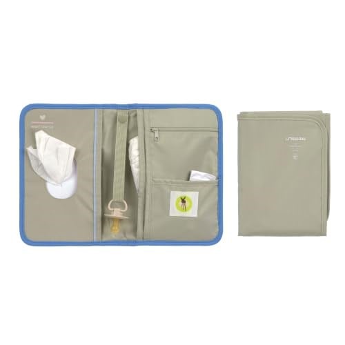Lassig Changing Pouch Bebek Alt Değiştirme Organizer | Taşınabilir Bakım Çantası ve Alt Değiştirme Matı Renk Seçenekli (Mavi)