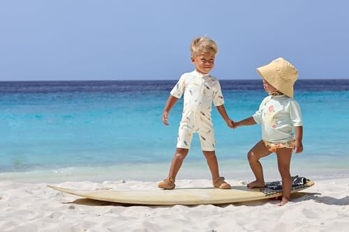 LASSIG Flowers UV Korumalı Kısa Kollu Mayo Tişört Sea Foam;Mavi1.5-2 Yaş