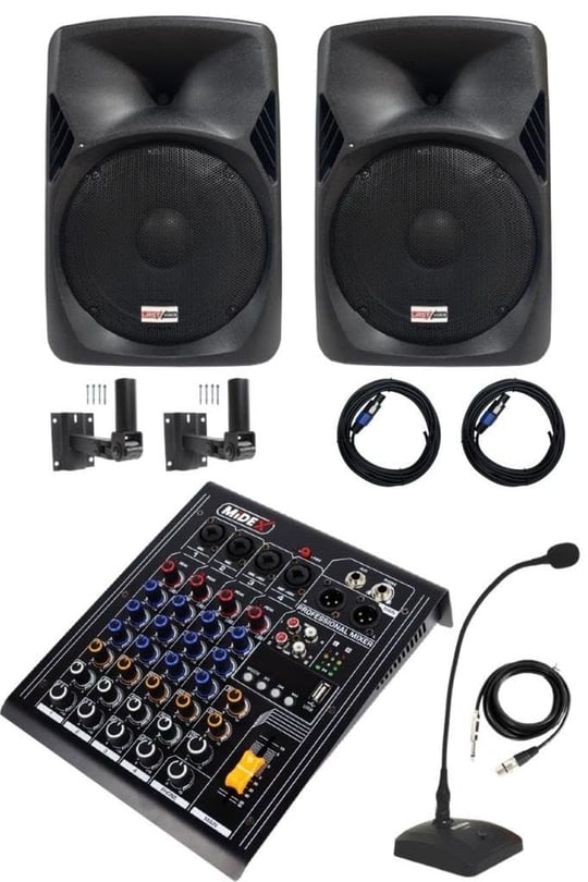 Lastvoice Hall Paket-2 Ses Sistemi Mixer Hoparlör Paketi (Kapalı Alan toplantıları İçin)