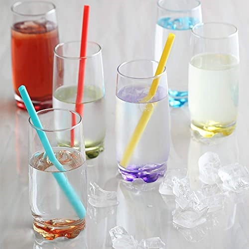 lav Sapsız Cam Şampanya Flüt Seti - Renkli İçme, Kokteyl, Su Bardakları 368 ml - Prosecco, Mimoza - Düğün, Gelin için Şeffaf Kristal Şarap Barı Bardakları (Güncellenmiş Tasarım | Büyük 368 g)