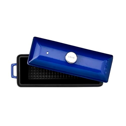 Lava Döküm Ekmek Kabı/Terrine, 11x29 cm, Mavi