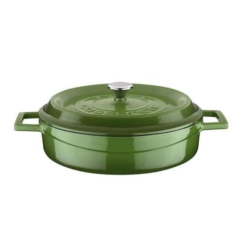 Lava Metal Dökme Demir Tencere, Yeşil, 28 cm