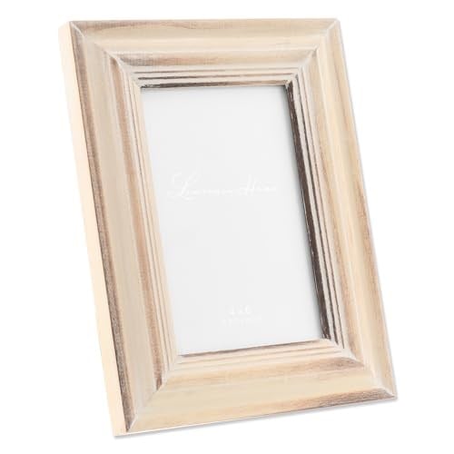 Lawrence Frames 4x6 Beyaz Yıkama Akçaağaç Resim Çerçevesi, Natual