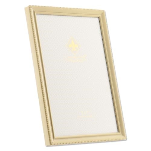 Lawrence Frames antik pirinç 5 x 7 fotoğraf çerçevesi – Boncuk sınır tasarım - Seçenekler: 3.5x5 Double, 4x5, 4 x 6 Dual, 4x6, 5 x 7 Dual, 5x7