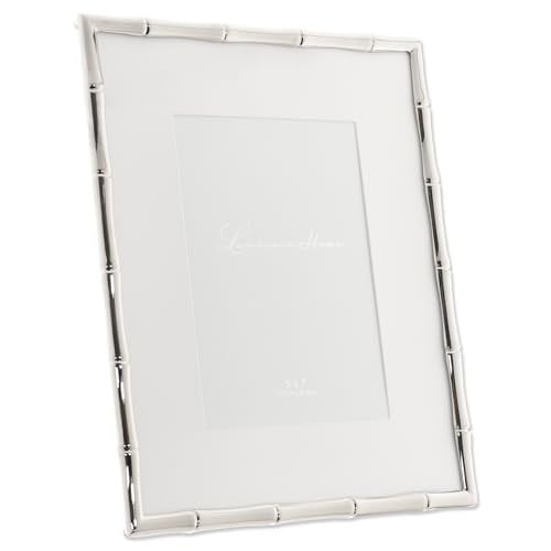 Lawrence Frames Bambu Tasarım Metal Çerçeve, 8x10, Mat 5x7, Gümüş