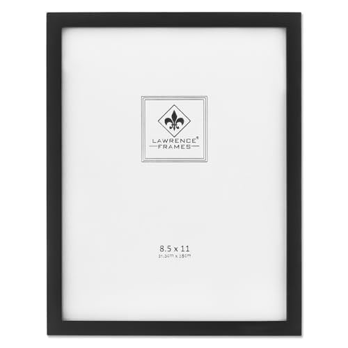 Lawrence Frames Black Wood Certificate Picture Frame, Gallery Collection, 22cm by 28cm - Seçenekler: 2.5x3.5, 4x5, 4x6, 6x8, 8x10, 8x12, 8.5x11