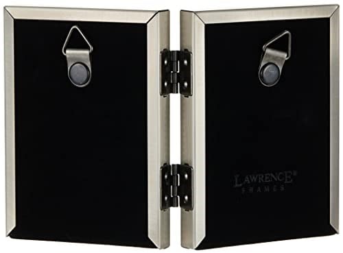Lawrence Frames Kalay resim çerçevesi, menteşeli, 2 x 3 cm, antik görünüm, inci kenarlı - Seçenekler: 2.5x3.5 Double, 3.5x5, 4x5, 4x6, 4x6 Triple, 5x5...