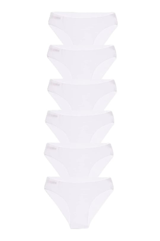 lazer dikişsiz seamless 6 lı külot (BEYAZ/M/L)