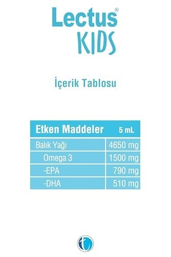 Lectus Kids Balık Yağı Karışık Meyve Aromalı