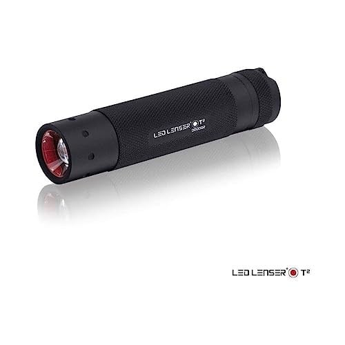 Ledlenser T² taktik LED el feneri, 240 lümen, aydınlatma mesafesi 180 m, sağlam metal gövde, 3 x AAA pille çalışır, piller, avcılık, balıkçılık, dış mekan